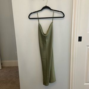 COPY - Abercrombie & Fitch Green Cowlneck Slip Dr…